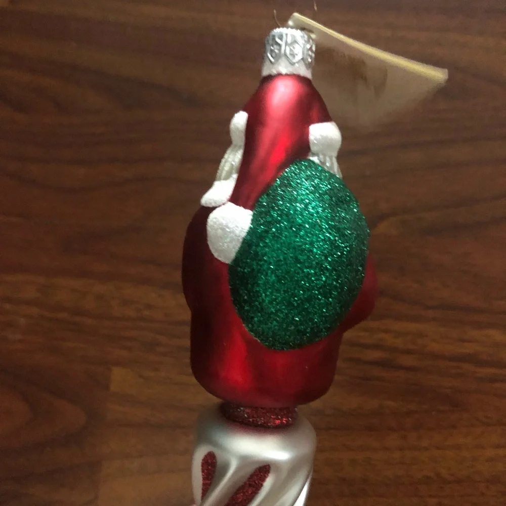 Patricia Breen Designs Spiraling Santa Ornament